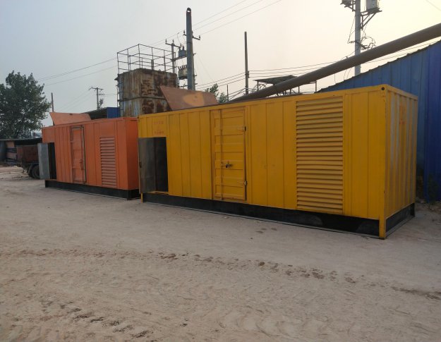 600KW發電機組施工現場