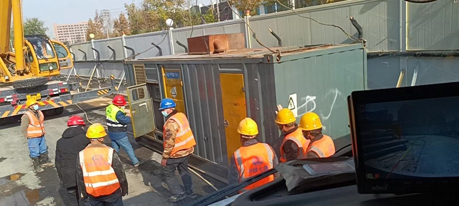 300KW發電機組施工現場